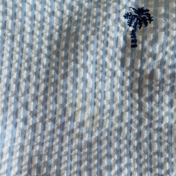 Seersucker set with palm tree motif - Picture 7 of 7